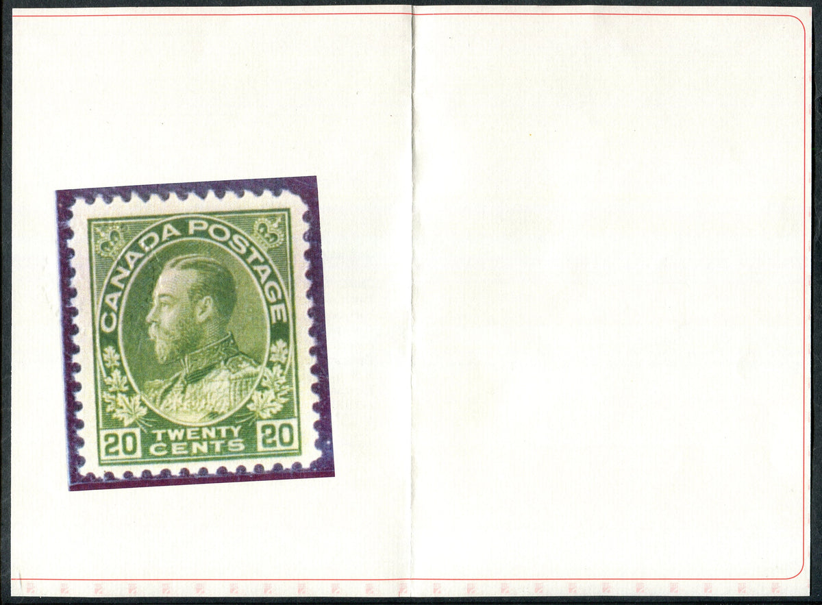 0119CA2506 - Canada #119iv - Mint Retouched Line in Spandrel, w/Certificate