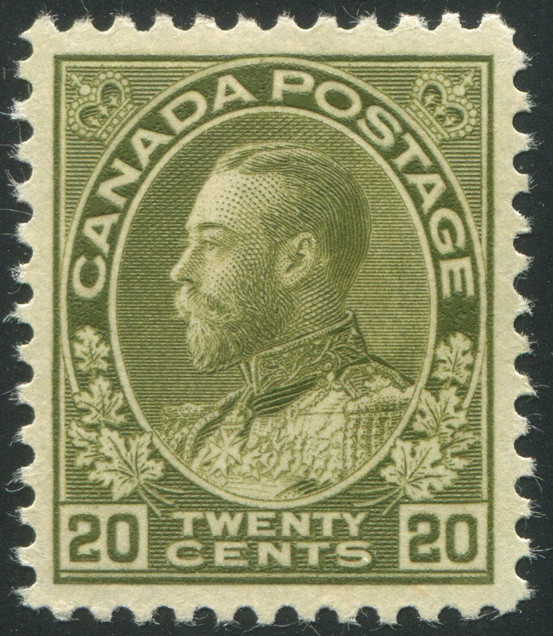 0119CA2506 - Canada #119iv - Mint Retouched Line in Spandrel, w/Certificate