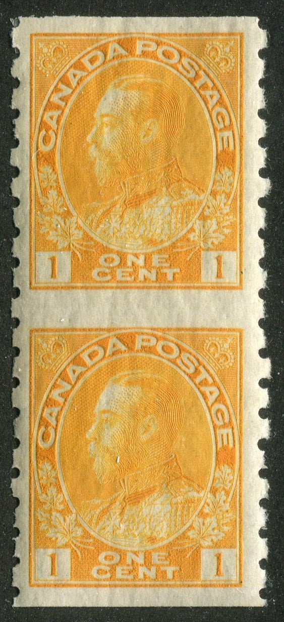 0126CA2509 - Canada #126a Vertical Pair, Imperf Horizontally