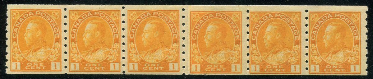 0126CA2607 - Canada #126iii Paste-Up Strip of 6