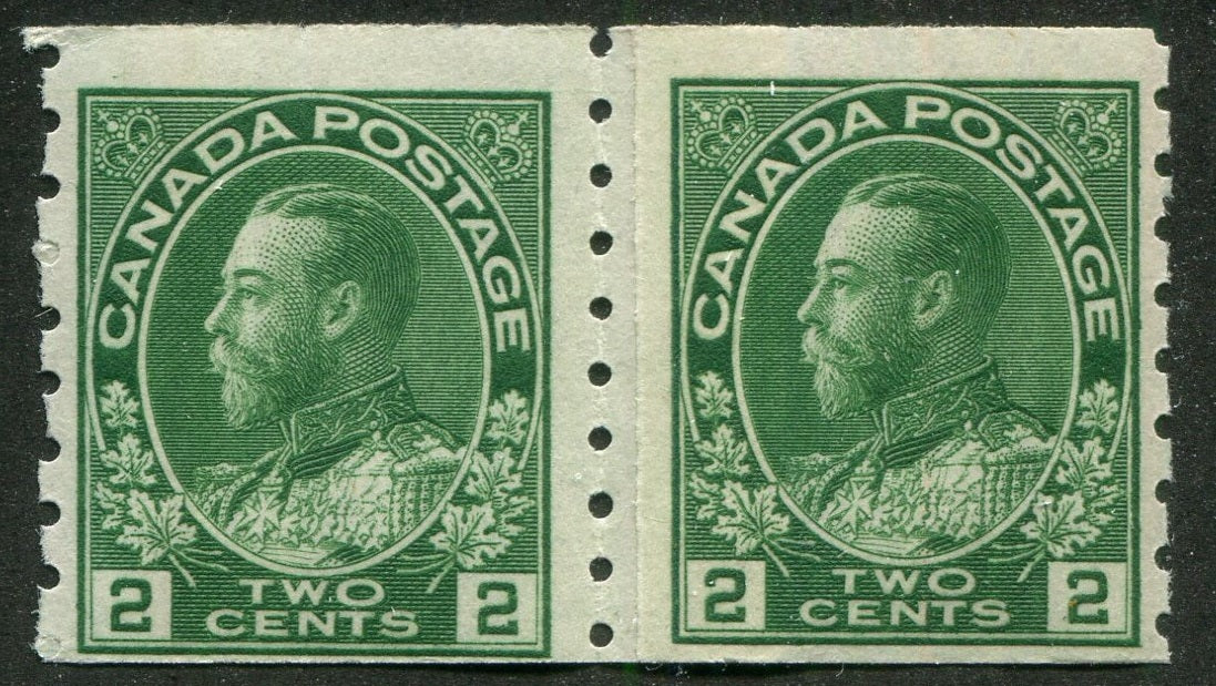 0128CA2509 - Canada #128iii Paste-Up Pair