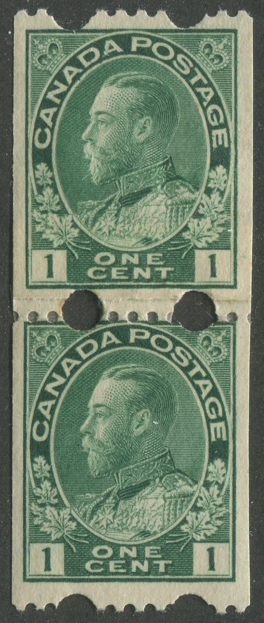 0131CA2510 - Canada #131v Experimental Toronto Coil Paste-Up Pair