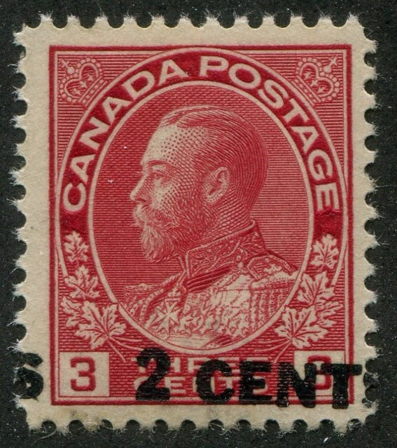 0139CA2309 - Canada #139i Mint, Shifted Surcharge