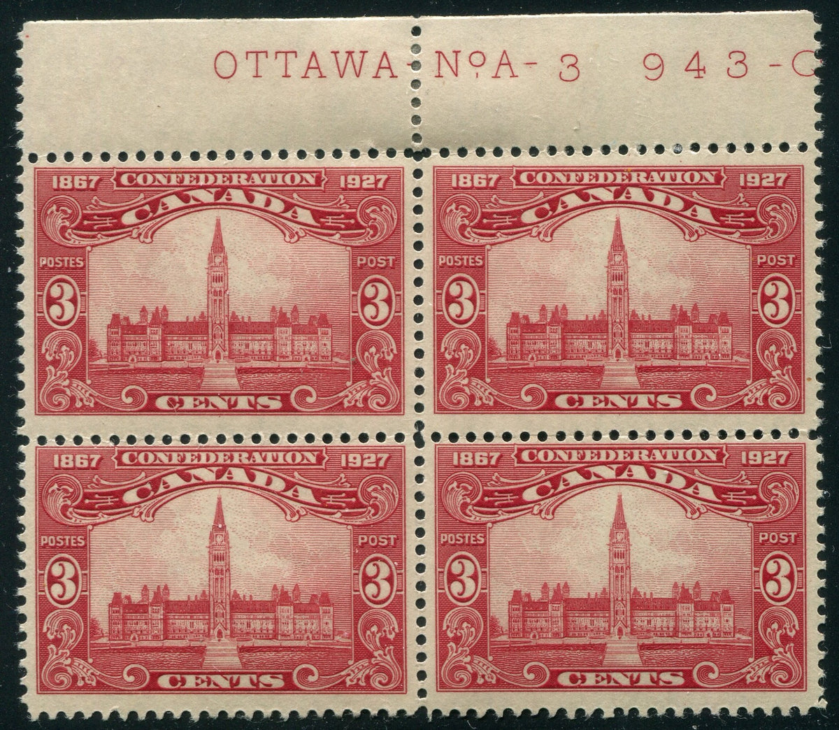 0143CA2511 - Canada #143 Block of 4