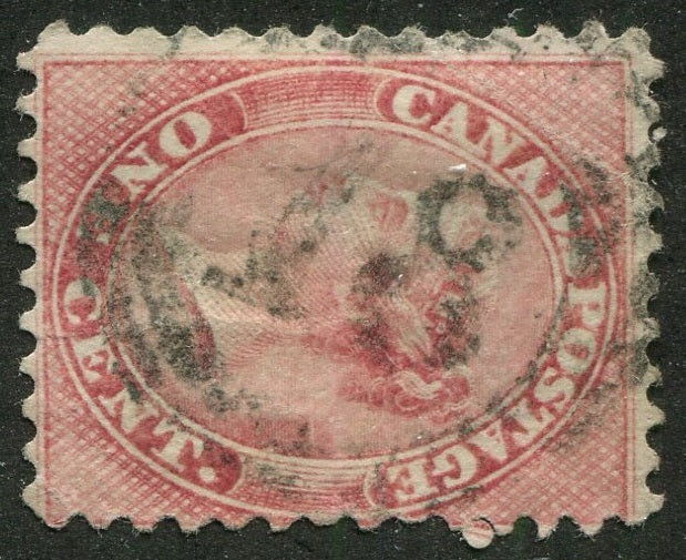 0014CA2604 - Canada #14 - 4-Ring Numeral Cancel '18'