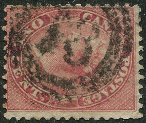 0014CA2604 - Canada #14 - 4-Ring Numeral Cancel '18'
