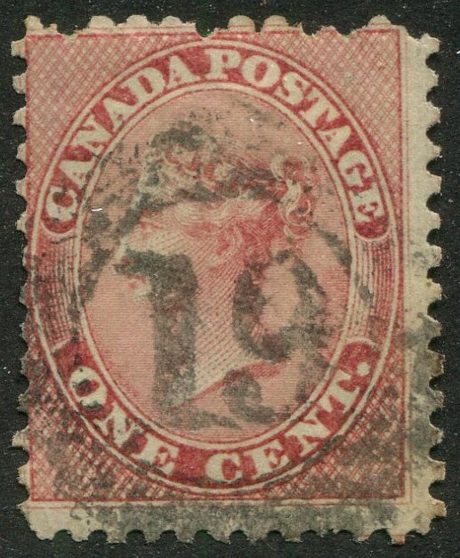 0014CA2604 - Canada #14 - 4-Ring Numeral Cancel '19'