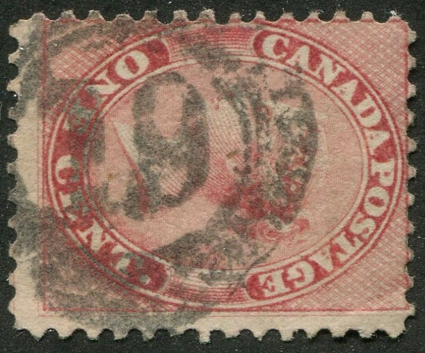 0014CA2604 - Canada #14 - 4-Ring Numeral Cancel '19'