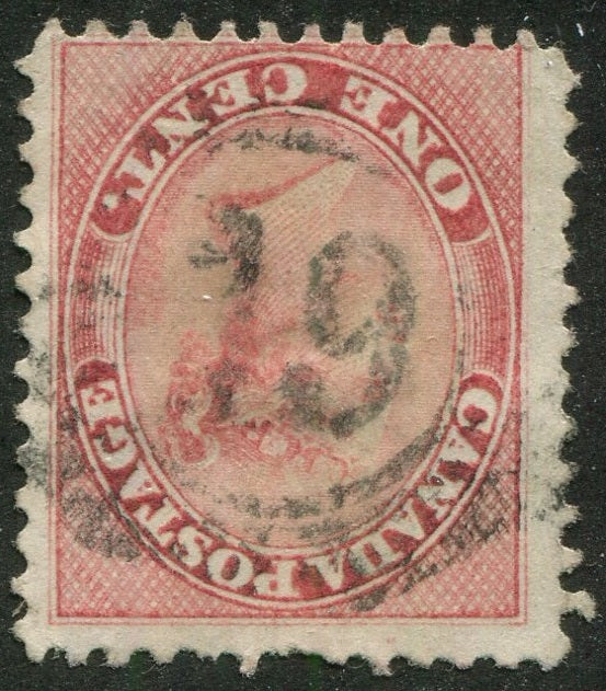 0014CA2604 - Canada #14 - 4-Ring Numeral Cancel '19'