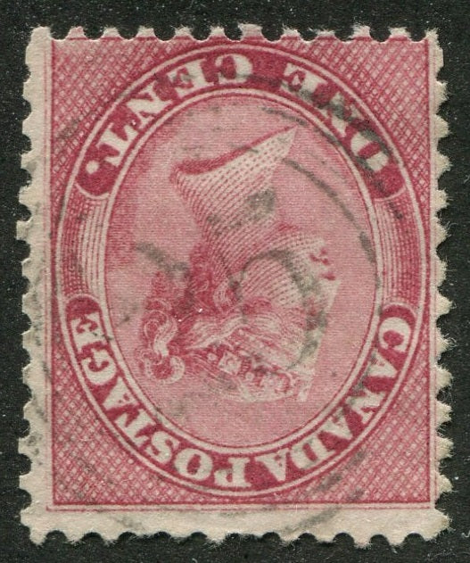0014CA2510 - Canada #14, 4 Ring Numeral Cancel &#39;25&#39;