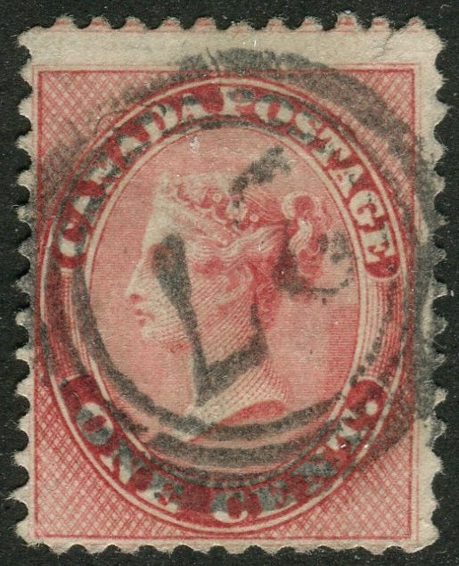 0014CA2604 - Canada #14 - 4-Ring Numeral Cancel '27'