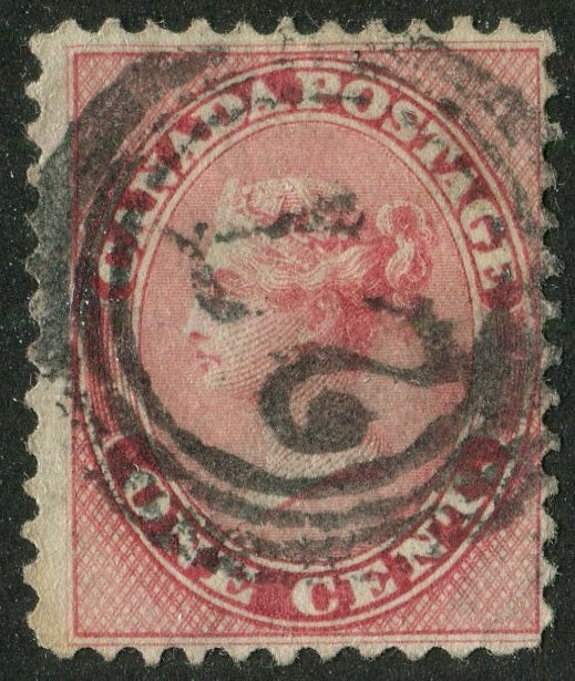 0014CA2604 - Canada #14 - 4-Ring Numeral Cancel '27'