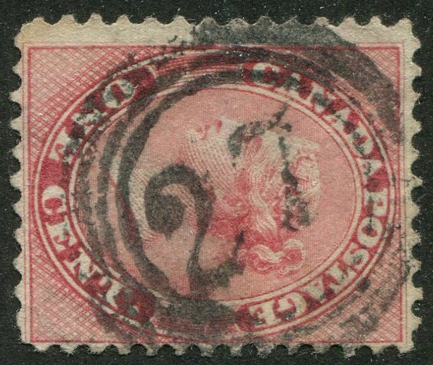 0014CA2604 - Canada #14 - 4-Ring Numeral Cancel '27'