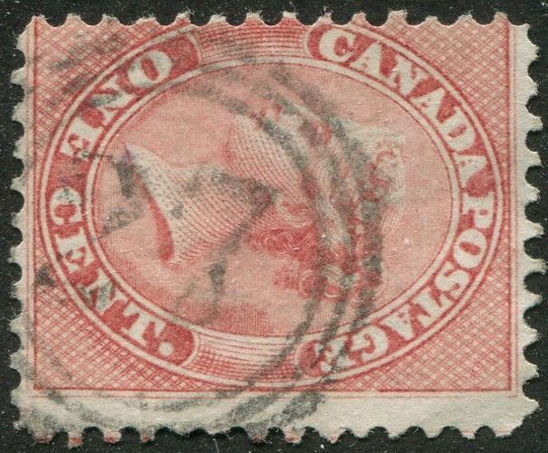 0014CA2604 - Canada #14 - 4-Ring Numeral Cancel '27'