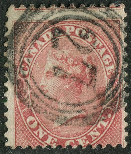 0014CA2604 - Canada #14 - 4-Ring Numeral Cancel '27'