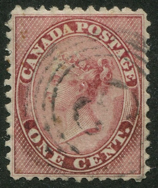 0014CA2502 - Canada #14, 4-Ring Numeral Cancel &#39;3&#39;