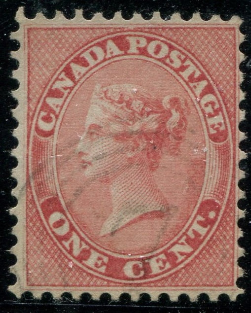 0014CA2502 - Canada #14, 4-Ring Numeral Cancel &#39;7&#39;