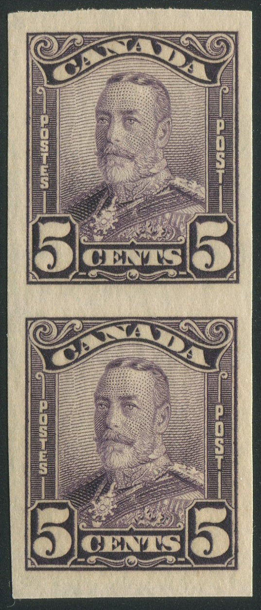 0153CA2308 - Canada #153b - Vertical Imperf Pair