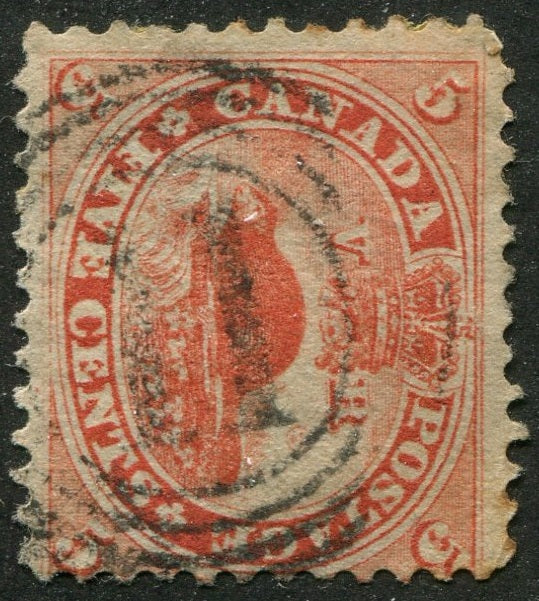 0015CA2604 - Canada #15 - 4-Ring Numeral Cancel '11'