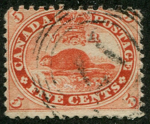 0015CA2508 - Canada #15, 4 Ring Numeral Cancel &#39;17&#39;