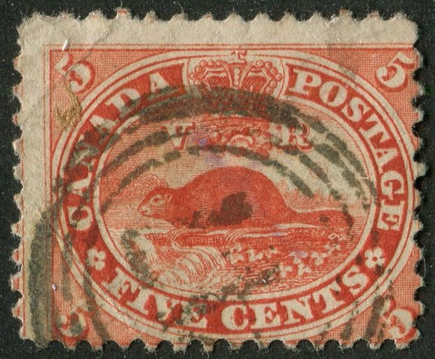 0015CA2604 - Canada #15 - 4-Ring Numeral Cancel '17'