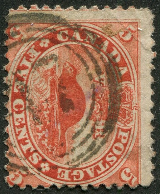 0015CA2604 - Canada #15 - 4-Ring Numeral Cancel '17'