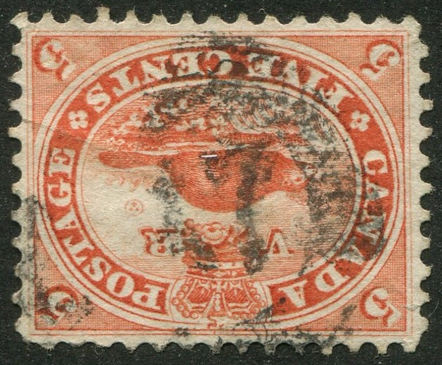 0015CA2604 - Canada #15 - 4-Ring Numeral Cancel '17'