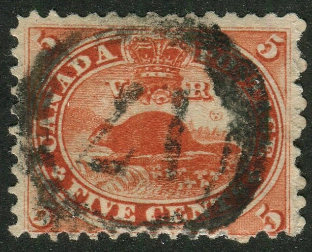 0015CA2604 - Canada #15 - 4-Ring Numeral Cancel '17'