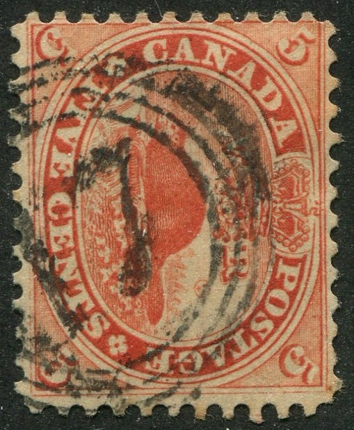 0015CA2604 - Canada #15 - 4-Ring Numeral Cancel '17'