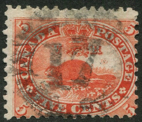 0015CA2604 - Canada #15 - 4-Ring Numeral Cancel '17'
