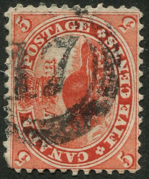 0015CA2604 - Canada #15 - 4-Ring Numeral Cancel '17'