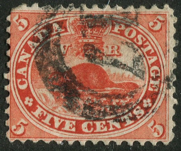 0015CA2604 - Canada #15 - 4-Ring Numeral Cancel '17'