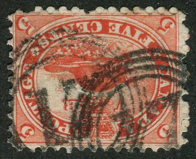 0015CA2404 - Canada #15 - 4-Ring Numeral Cancel &#39;17&#39;