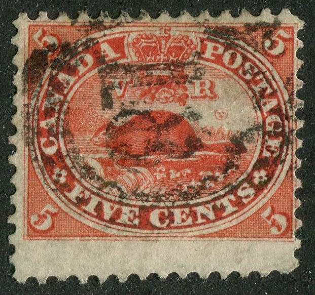 0015CA2604 - Canada #15 - 4-Ring Numeral Cancel '18'