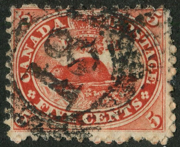 0015CA2604 - Canada #15 - 4-Ring Numeral Cancel '18'