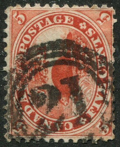 0015CA2604 - Canada #15 - 4-Ring Numeral Cancel '21'