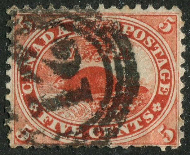 0015CA2604 - Canada #15 - 4-Ring Numeral Cancel '21'