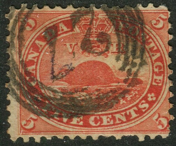 0015CA2604 - Canada #15 - 4-Ring Numeral Cancel '27'
