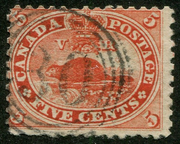 0015CA2508 - Canada #15, 4 Ring Numeral Cancel &#39;30&#39;
