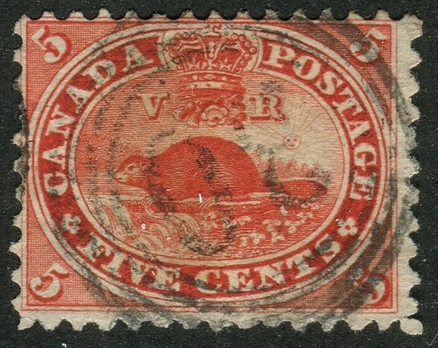 0015CA2604 - Canada #15 - 4-Ring Numeral Cancel '30'