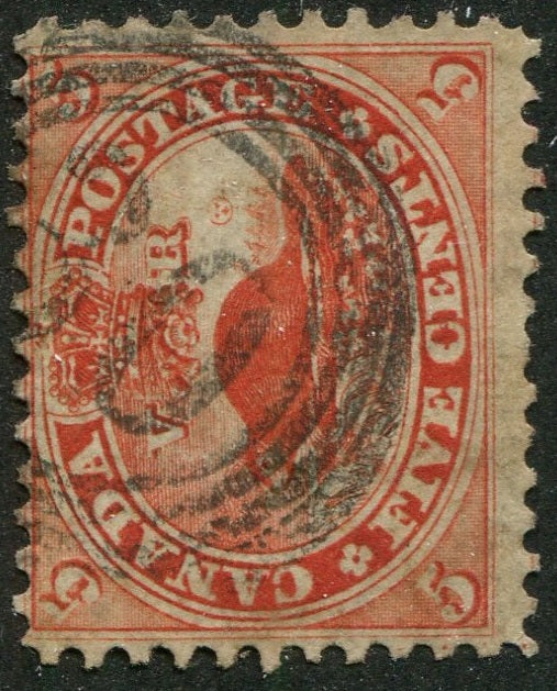0015CA2604 - Canada #15 - 4-Ring Numeral Cancel '30'