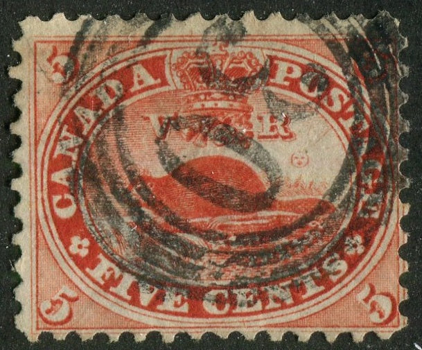 0015CA2604 - Canada #15 - 4-Ring Numeral Cancel '30'