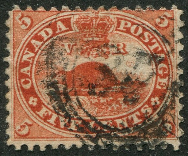 0015CA2404 - Canada #15 - 4-Ring Numeral Cancel &#39;37&#39;