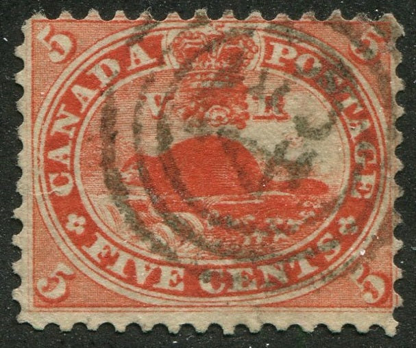 0015CA2504 - Canada #15 - 4-Ring Numeral Cancel &#39;45&#39;