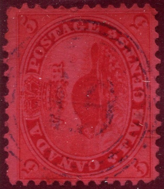 0015CA2504 - Canada #15 - 4-Ring Numeral Cancel &#39;49&#39;
