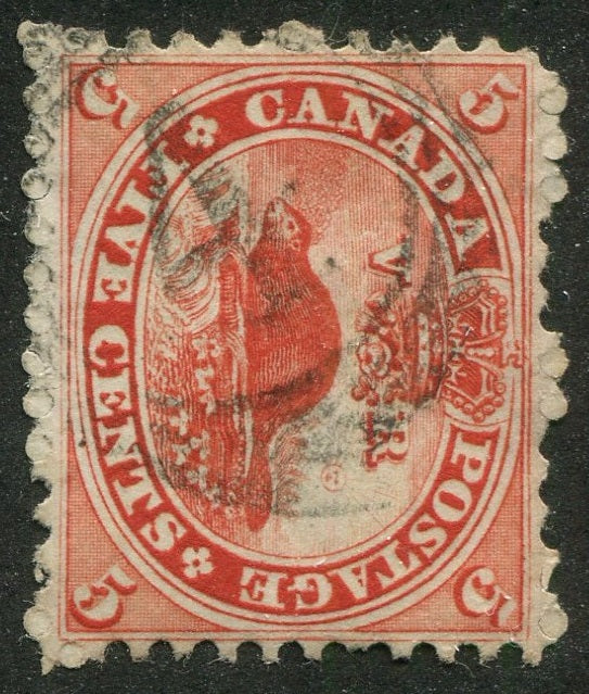 0015CA2604 - Canada #15 - 4-Ring Numeral Cancel '4'