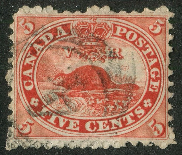 0015CA2604 - Canada #15 - 4-Ring Numeral Cancel '4'