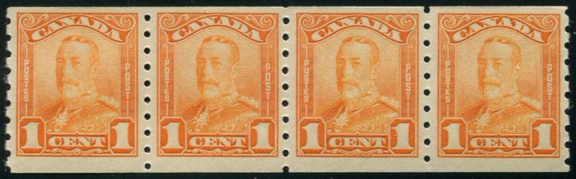 0160CA2502 - Canada #160 Strip of 4