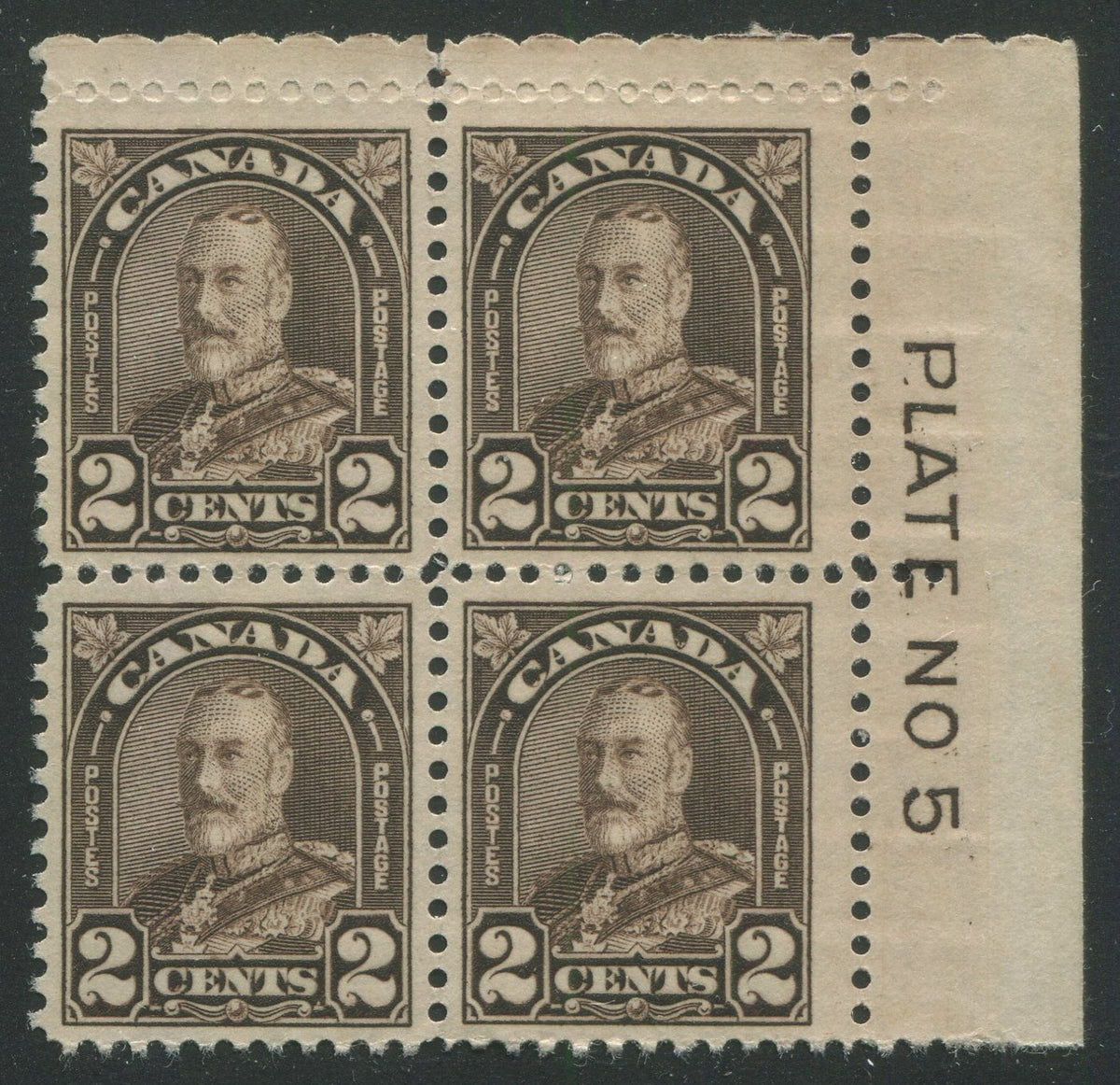 0166CA2403 - Canada #166b Plate Block