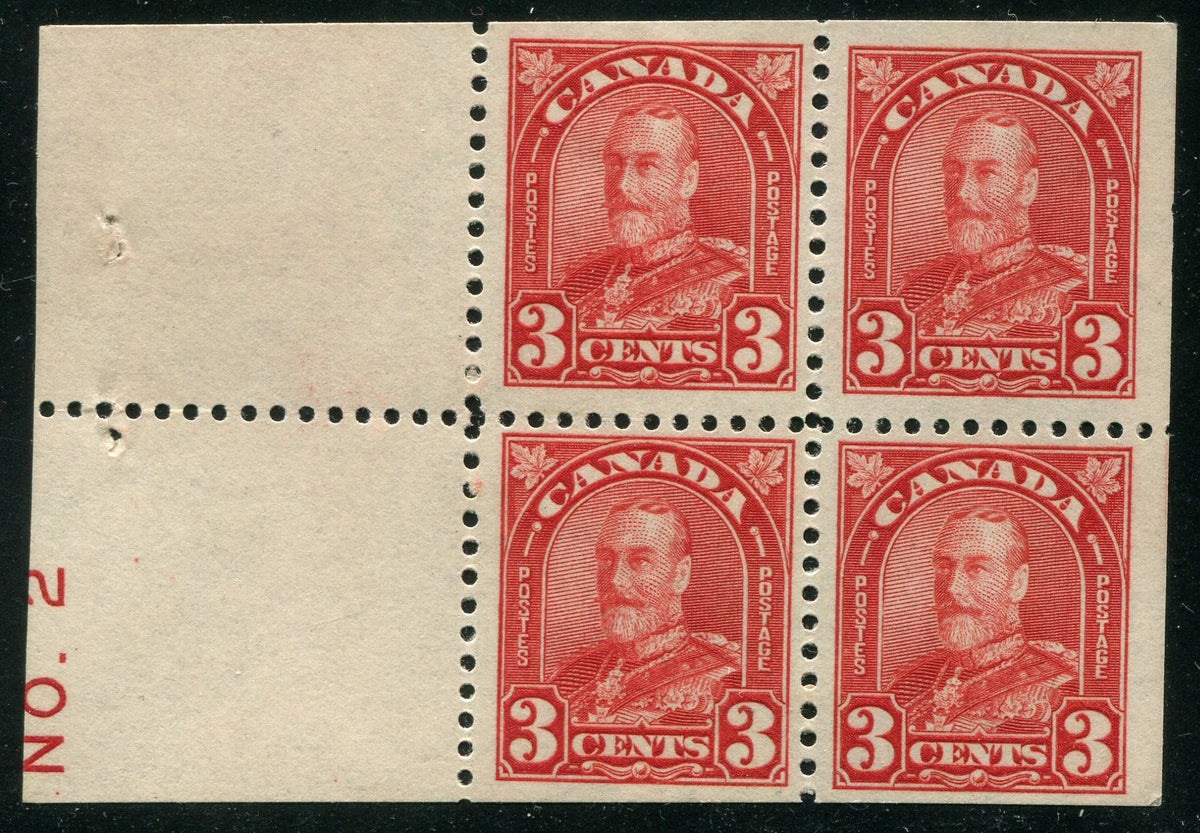 0167CA2502 - Canada #167aiii - Mint Booklet Pane